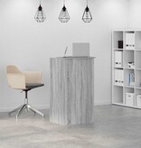 VidaXL Receptiebalie 55x50x103,5 cm bewerkt hout grijs sonoma eiken