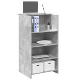 VidaXL Receptiebalie 55x50x103,5 cm bewerkt hout betongrijs