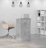 VidaXL Receptiebalie 55x50x103,5 cm bewerkt hout betongrijs