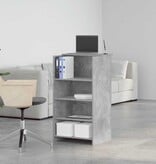 VidaXL Receptiebalie 55x50x103,5 cm bewerkt hout betongrijs