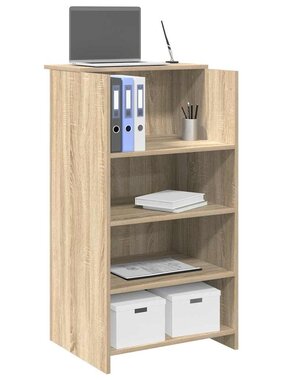 VidaXL Receptiebalie 55x50x103,5 cm bewerkt hout sonoma eikenkleurig