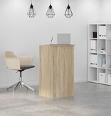 VidaXL Receptiebalie 55x50x103,5 cm bewerkt hout sonoma eikenkleurig