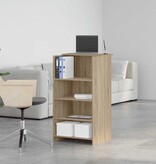 VidaXL Receptiebalie 55x50x103,5 cm bewerkt hout sonoma eikenkleurig