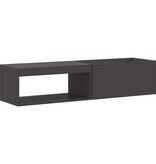 VidaXL Vuurkorf Zwart 160 x 45 x 35 cm Koudgewalst staal