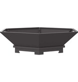 VidaXL Vuurkorf Zwart 100 x 100 x 28 cm Koudgewalst staal