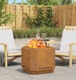 VidaXL Vuurkorf Bruin 58 x 58 x 51 cm Cortenstaal