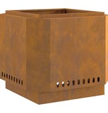 VidaXL Vuurkorf Bruin 58 x 58 x 51 cm Cortenstaal