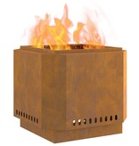 VidaXL Vuurkorf Bruin 58 x 58 x 51 cm Cortenstaal