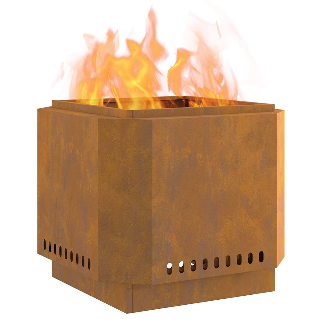 VidaXL Vuurkorf Bruin 58 x 58 x 51 cm Cortenstaal