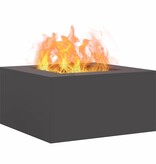 VidaXL Vuurkorf Zwart 80 x 80 x 40 cm Koudgewalst staal