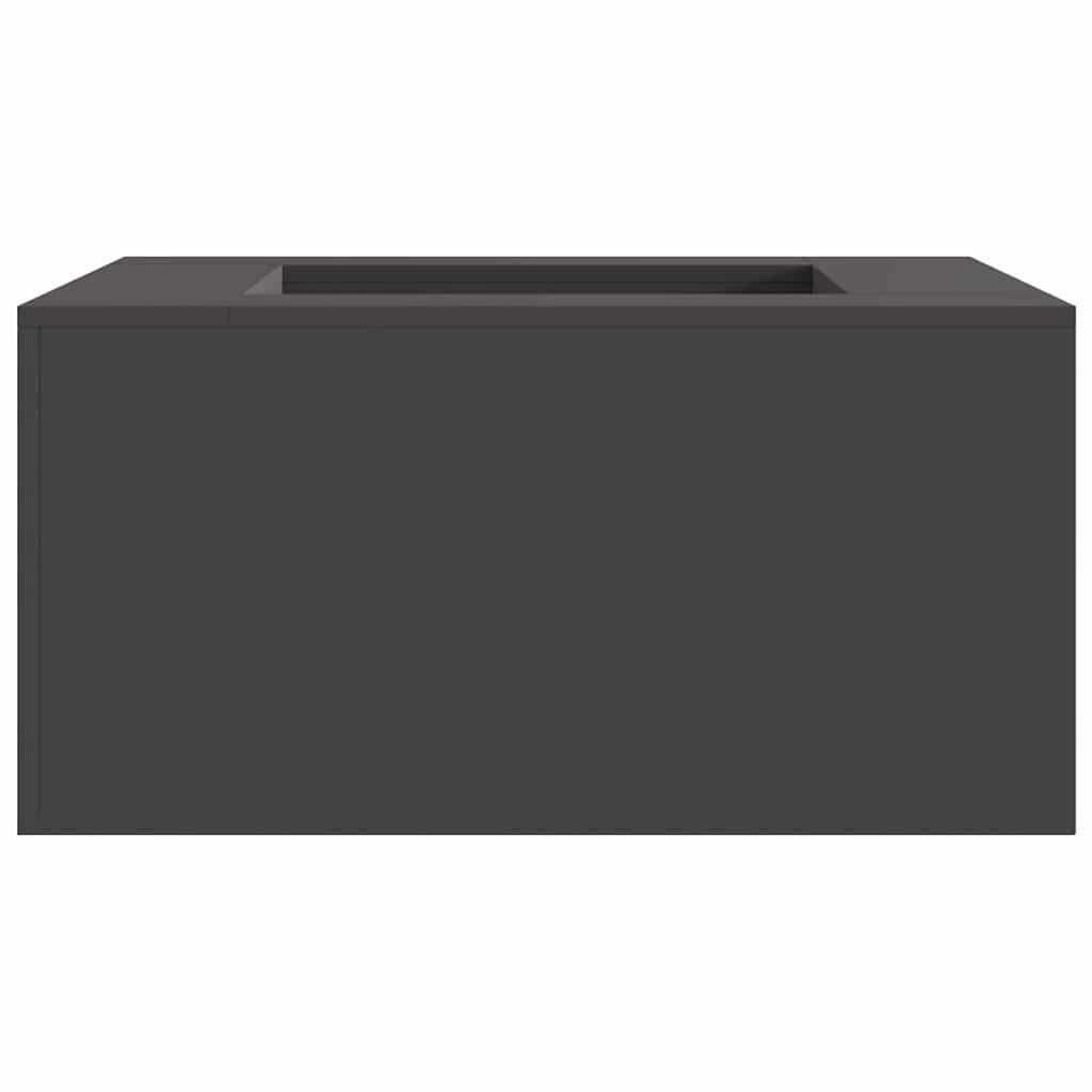 VidaXL Vuurkorf Zwart 80 x 80 x 40 cm Koudgewalst staal