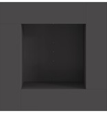 VidaXL Vuurkorf Zwart 80 x 80 x 40 cm Koudgewalst staal