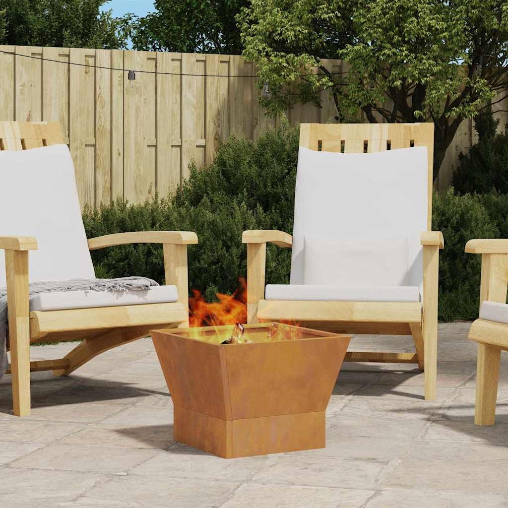 VidaXL Vuurkorf Bruin 40 x 40 x 35 cm Staal