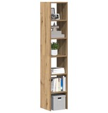 VidaXL Boekenkasten 2 st 30x30x80 cm bewerkt hout artisanaal eiken
