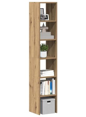 VidaXL Boekenkasten 2 st 30x30x80 cm bewerkt hout artisanaal eiken