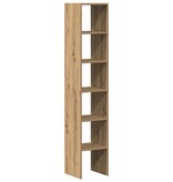 VidaXL Boekenkasten 2 st 30x30x80 cm bewerkt hout artisanaal eiken
