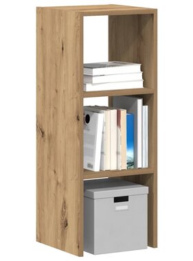 VidaXL Boekenkast stapelbaar 30x30x80 cm bewerkt hout artisanaal eiken