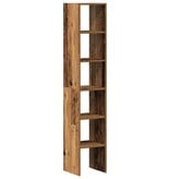 VidaXL Boekenkasten 2 st stapelbaar 30x30x80 cm bewerkt hout oud hout