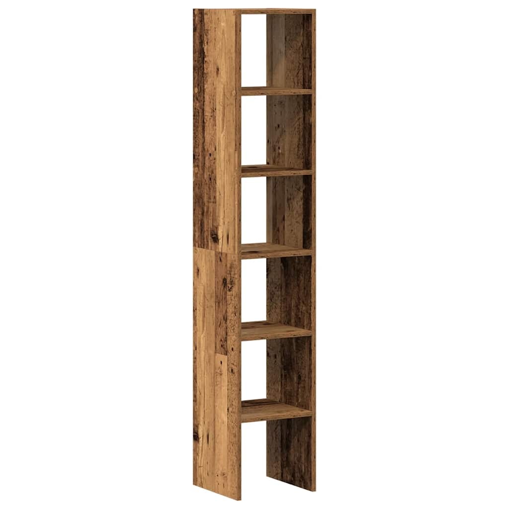 VidaXL Boekenkasten 2 st stapelbaar 30x30x80 cm bewerkt hout oud hout
