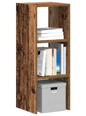 VidaXL Boekenkast stapelbaar 30x30x80 cm bewerkt hout oud houtkleurig