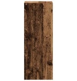 VidaXL Boekenkast stapelbaar 30x30x80 cm bewerkt hout oud houtkleurig