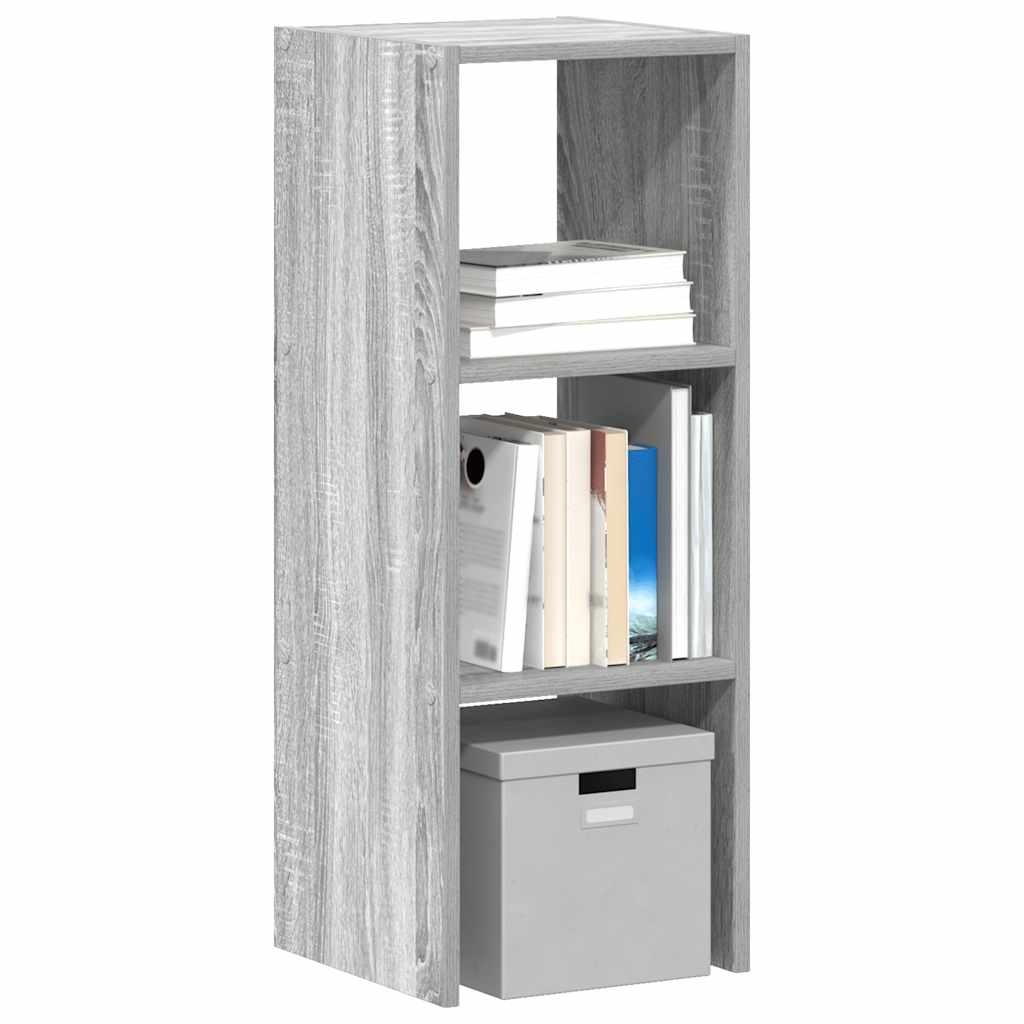 VidaXL Boekenkast stapelbaar 30x30x80 cm bewerkt hout grijs sonoma