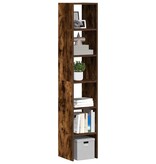 VidaXL Boekenkasten 2 st 30x30x80 cm bewerkt hout gerookt eikenkleurig