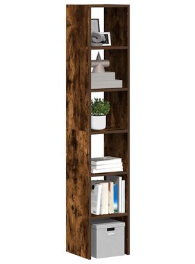 VidaXL Boekenkasten 2 st 30x30x80 cm bewerkt hout gerookt eikenkleurig