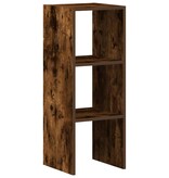 VidaXL Boekenkast stapelbaar 30x30x80 cm bewerkt hout gerookt eiken