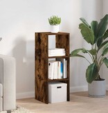 VidaXL Boekenkast stapelbaar 30x30x80 cm bewerkt hout gerookt eiken