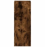 VidaXL Boekenkast stapelbaar 30x30x80 cm bewerkt hout gerookt eiken