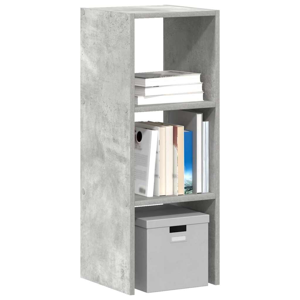 VidaXL Boekenkast stapelbaar 30x30x80 cm bewerkt hout betongrijs