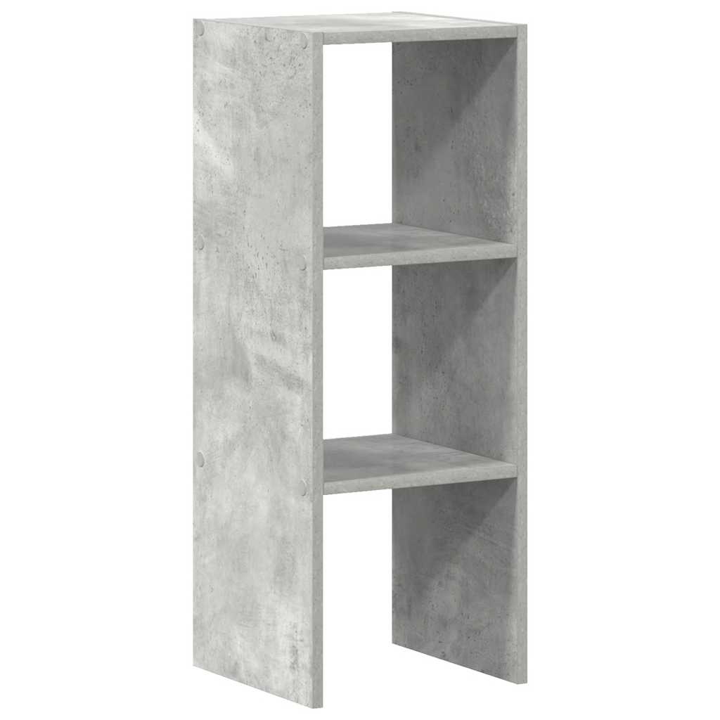 VidaXL Boekenkast stapelbaar 30x30x80 cm bewerkt hout betongrijs