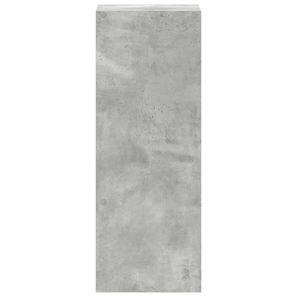 VidaXL Boekenkast stapelbaar 30x30x80 cm bewerkt hout betongrijs