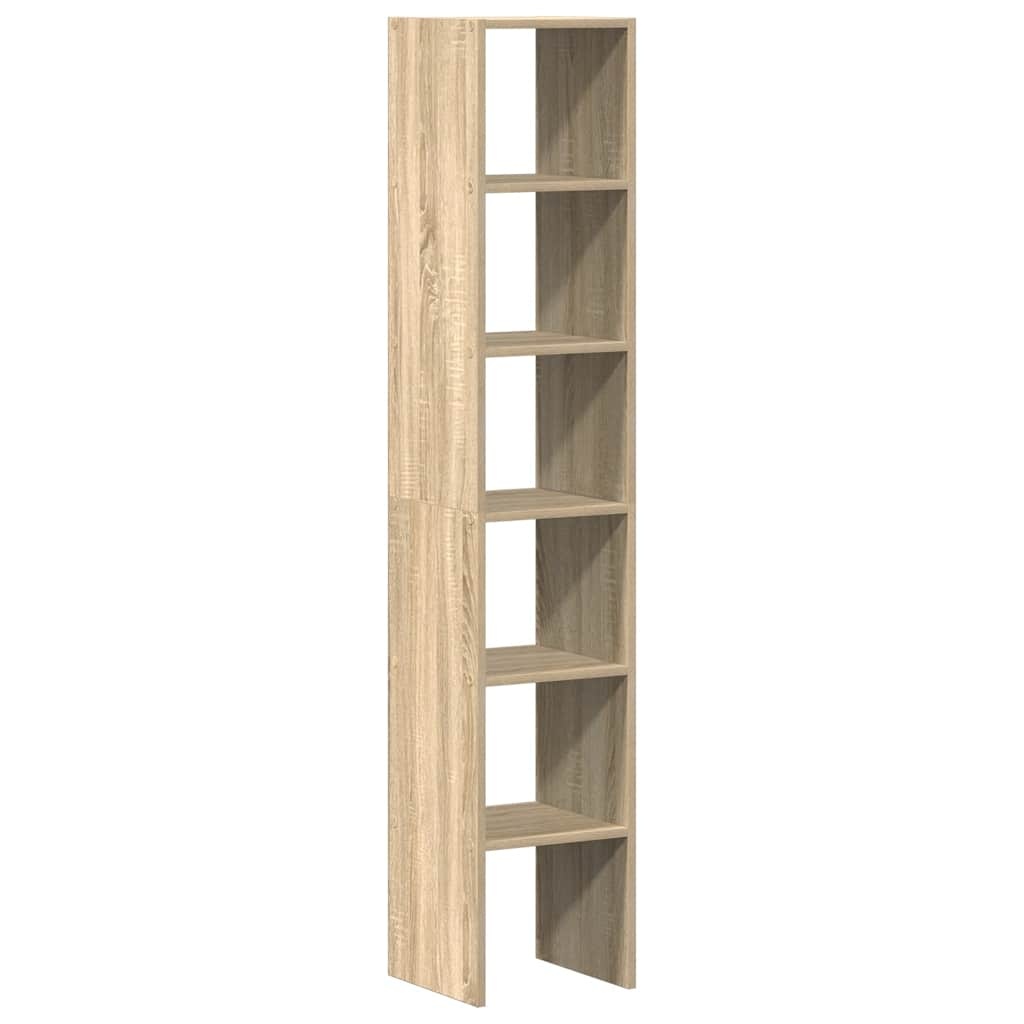 VidaXL Boekenkasten 2 st 30x30x80 cm bewerkt hout sonoma eiken