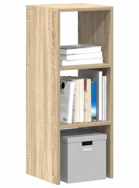 VidaXL Boekenkast stapelbaar 30x30x80 cm bewerkt hout sonoma eiken