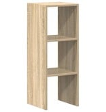 VidaXL Boekenkast stapelbaar 30x30x80 cm bewerkt hout sonoma eiken