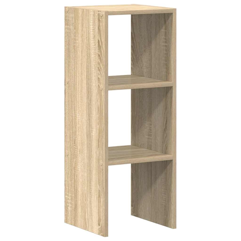 VidaXL Boekenkast stapelbaar 30x30x80 cm bewerkt hout sonoma eiken