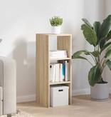 VidaXL Boekenkast stapelbaar 30x30x80 cm bewerkt hout sonoma eiken
