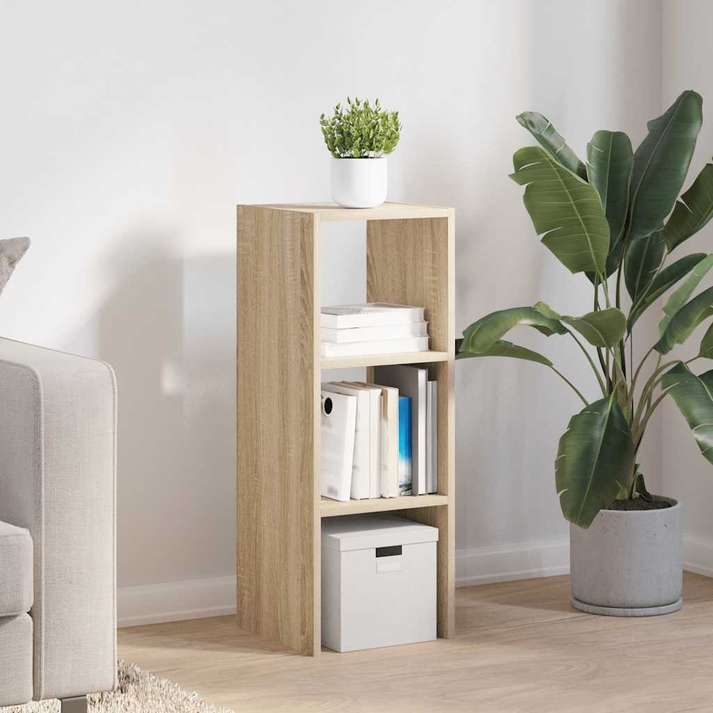 VidaXL Boekenkast stapelbaar 30x30x80 cm bewerkt hout sonoma eiken