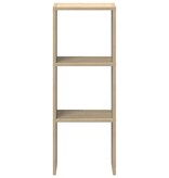 VidaXL Boekenkast stapelbaar 30x30x80 cm bewerkt hout sonoma eiken