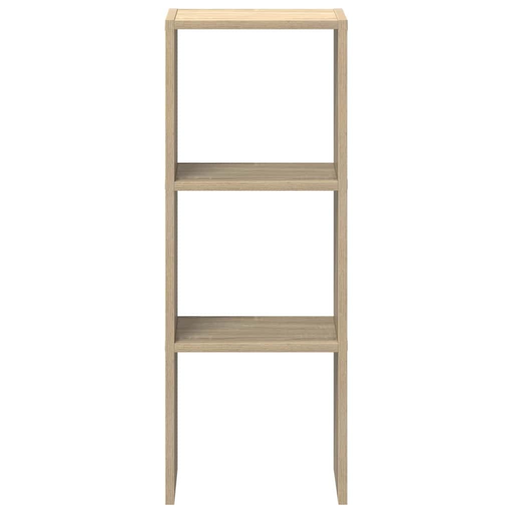 VidaXL Boekenkast stapelbaar 30x30x80 cm bewerkt hout sonoma eiken