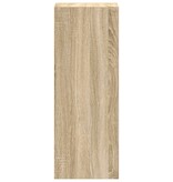 VidaXL Boekenkast stapelbaar 30x30x80 cm bewerkt hout sonoma eiken