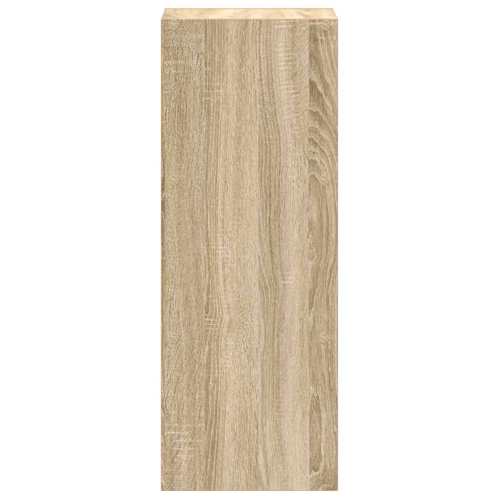 VidaXL Boekenkast stapelbaar 30x30x80 cm bewerkt hout sonoma eiken