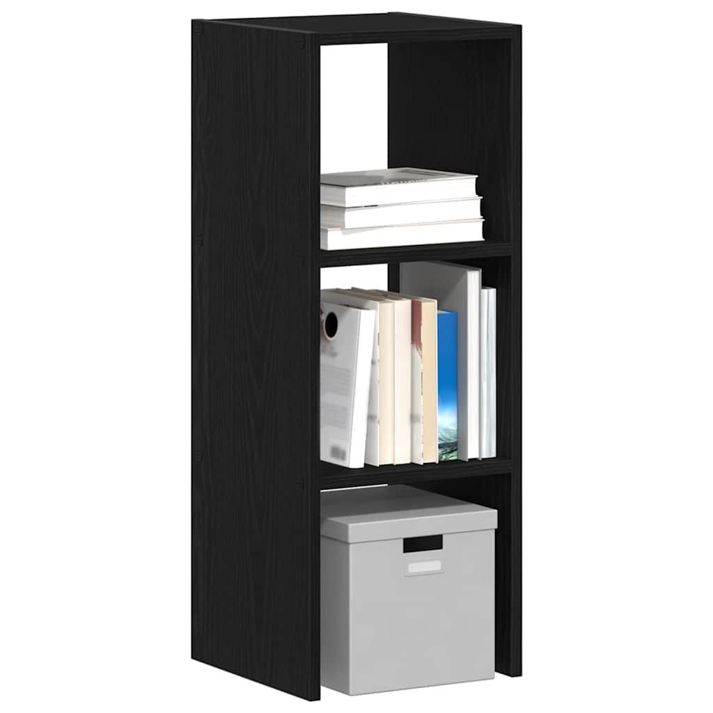 VidaXL Boekenkast stapelbaar 30x30x80 cm bewerkt hout zwart eikenkleur