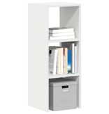 VidaXL Boekenkast stapelbaar 30x30x80 cm bewerkt hout wit
