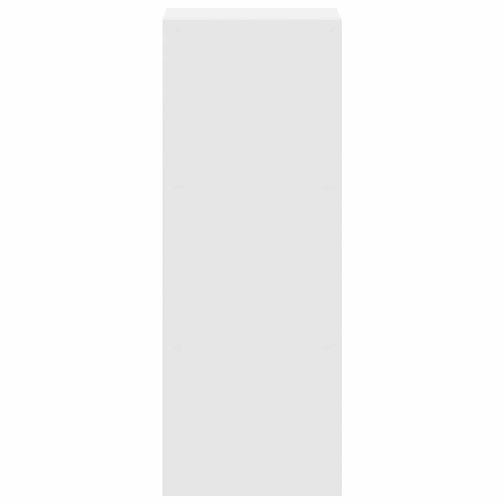 VidaXL Boekenkast stapelbaar 30x30x80 cm bewerkt hout wit