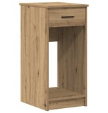 VidaXL Computertorenstandaard met lade 35x45x77 cm artisanaal eiken