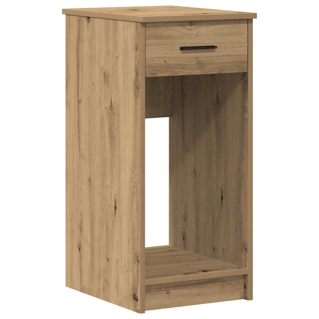 VidaXL Computertorenstandaard met lade 35x45x77 cm artisanaal eiken