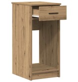 VidaXL Computertorenstandaard met lade 35x45x77 cm artisanaal eiken